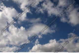 Photo Texture of Blue Clouded Clouds